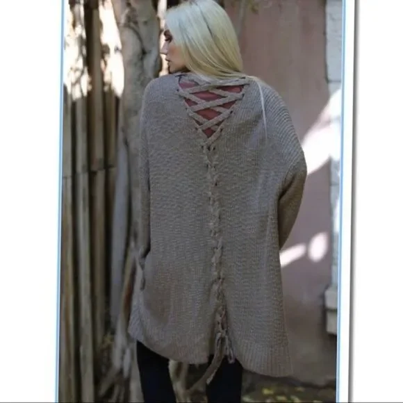𝅺taupe Cardigan sweater - Picture 12 of 15